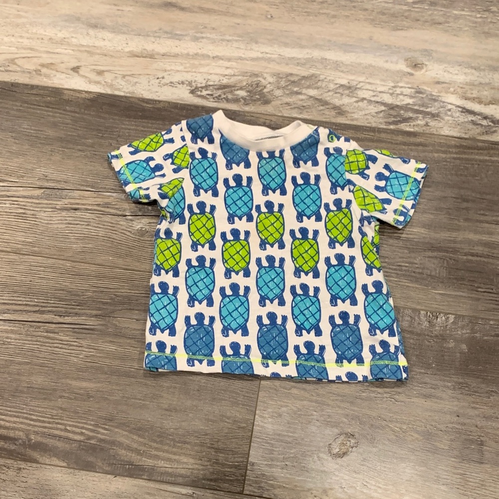 Hatley Blue and Green Turtle Print Kids Tee‎